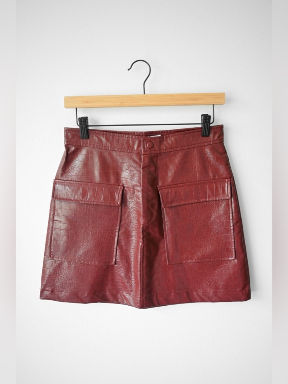 Steve Madden Crocodile Mini Skirt